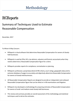 RCReports Methodology