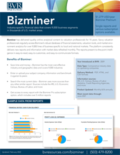 BizMiner Product Spec SheetCOVER