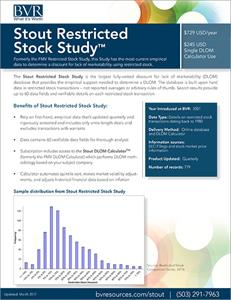 Stout Restricted Stock Study Summary Sheet