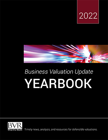 Business Valuation Yearbook 2022 
