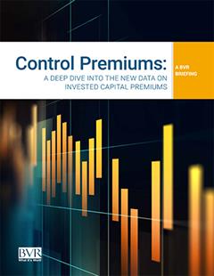 Control Premiums-A BVR Briefing