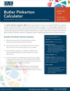 Butler Pinkerton Calculator Spec Sheet