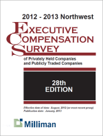 2012-2013 NW Milliman Survey Executive Compensation Survey of Privately Held Companies and Publicly Traded Companies