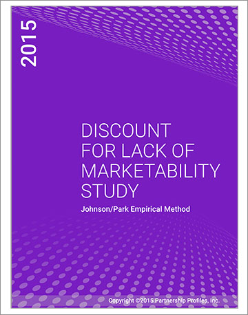 Discount for Lack of Marketability Study 2015