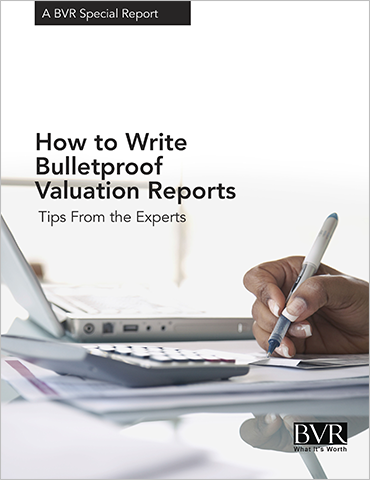 report writing valuation